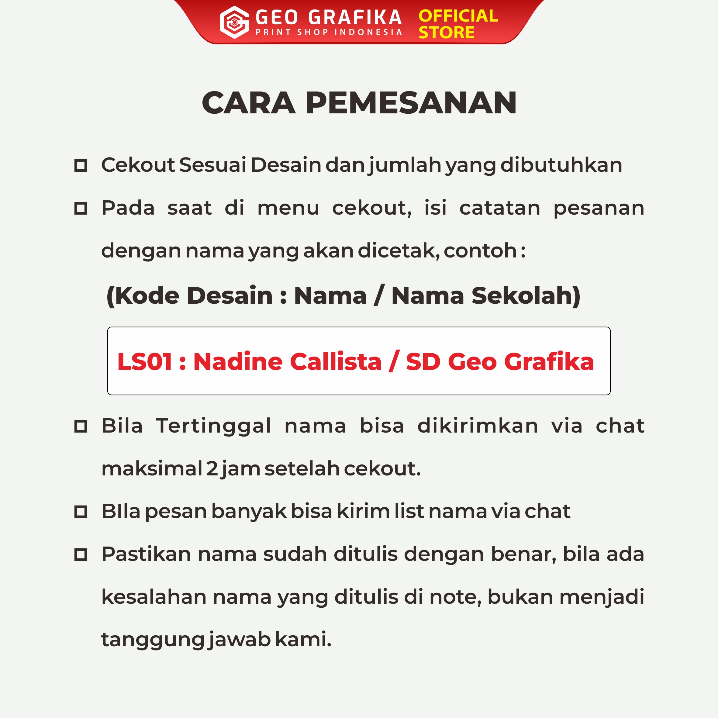 Stiker Label Buku Pelajaran Custom Nama dan Sekolah - Geo Grafika