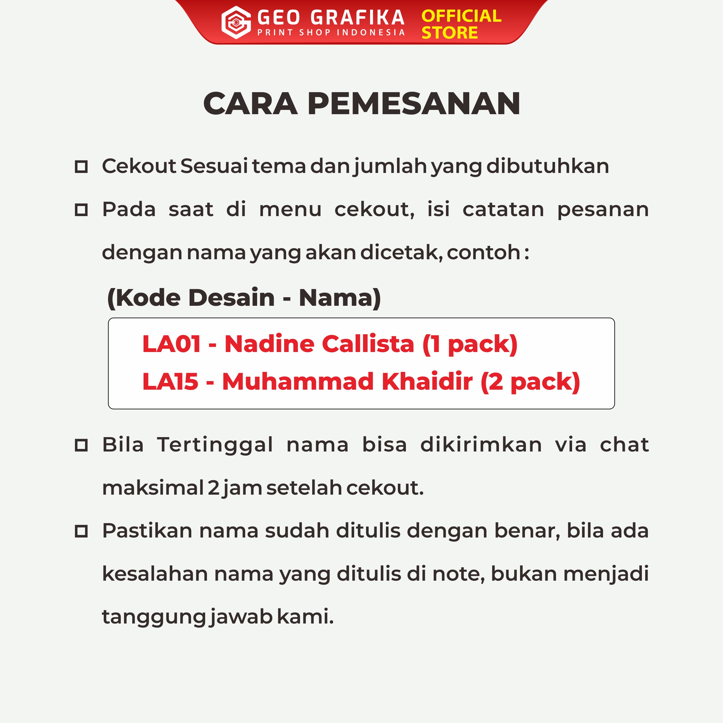 Stiker Nama Alat Tulis Anak Waterproof Anti Air Isi 30 pcs - Geo Grafika