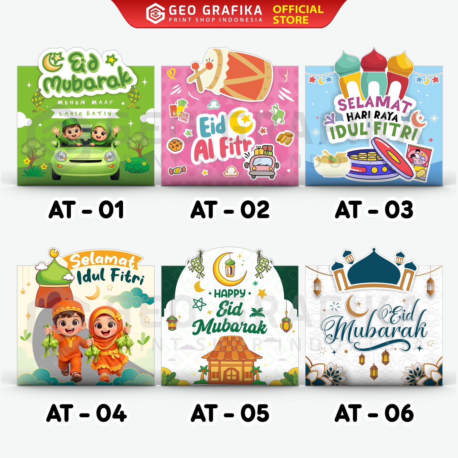 Amplop Lebaran Idul Fitri Premium 3D – Tanpa Lem | Isi 18 pcs - Geo Grafika