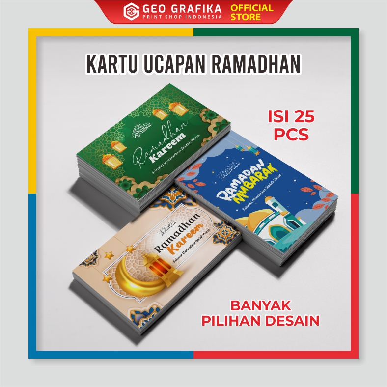 Kartu Ucapan Ramadhan (isi 25 pcs)