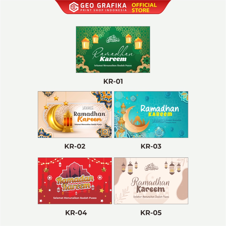 Kartu Ucapan Ramadhan (isi 25 pcs)
