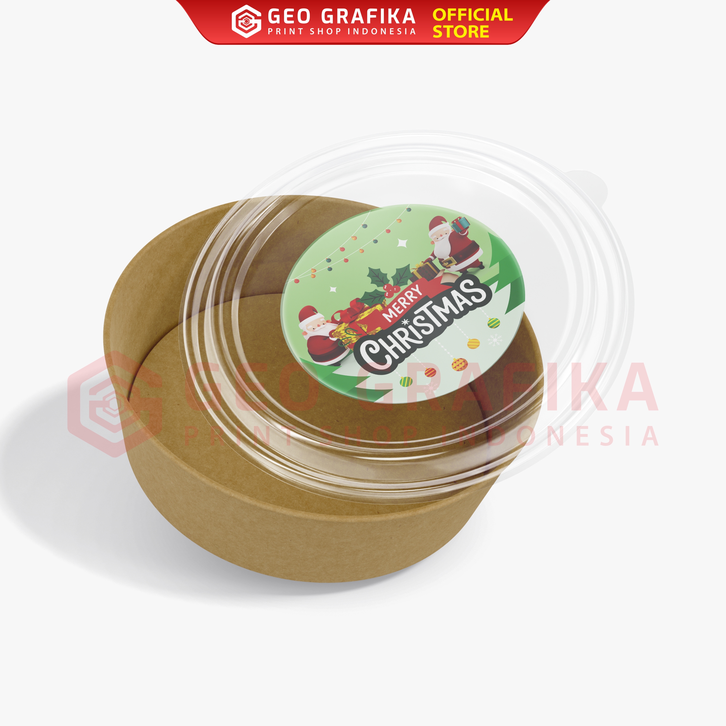 Stiker Hampers Natal Christmas - Geo Grafika