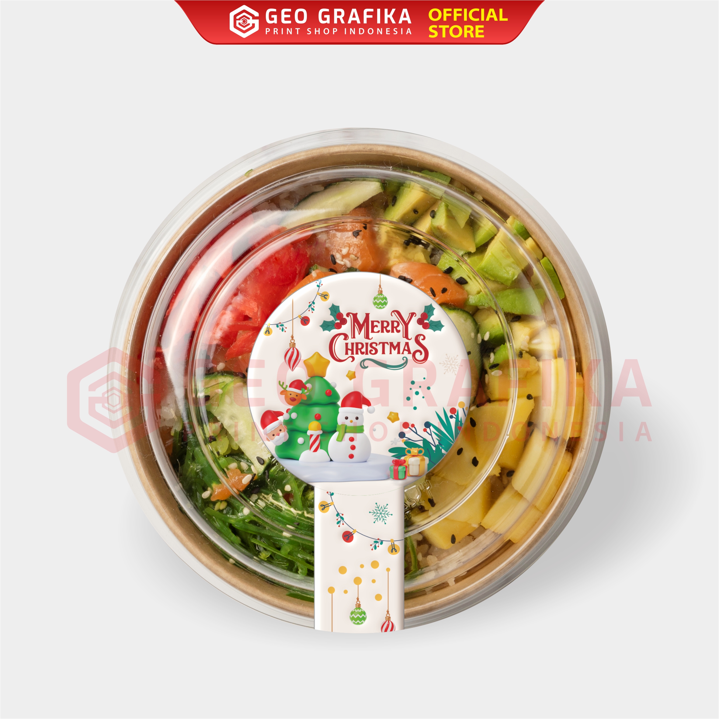 Stiker Seal Natal Christmas- Geo Grafika