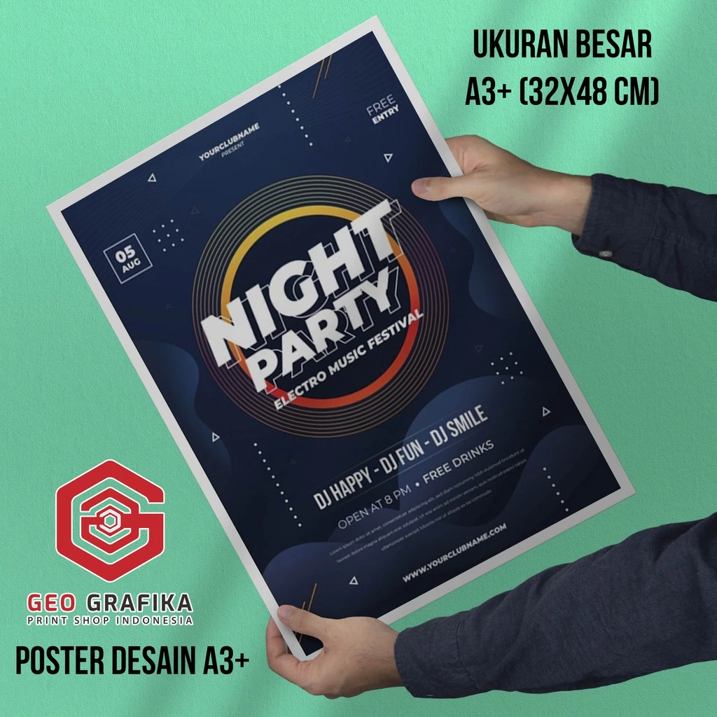 Geo Grafika - Cetak Foto Poster Ukuran A3+ Art Carton 260 Gsm